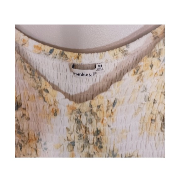 Abercrombie Fitch Milkmaid Cottagecore Floral Women's Maxi Dress Size MT - Picture 4 of 6